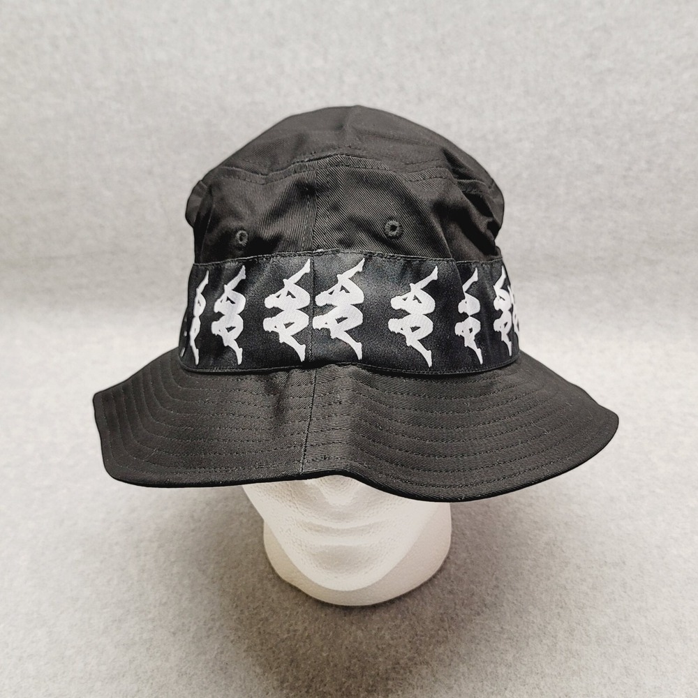 Kappa‎ 222 Banda Bzahlab Bucket Hat Size 59 Large Cotton Logo Boonie Cap Unisex